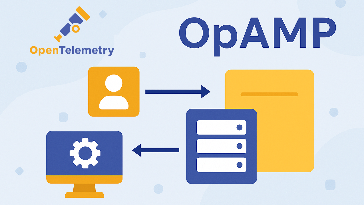 Image showing OpAMP and OpenTelemetry