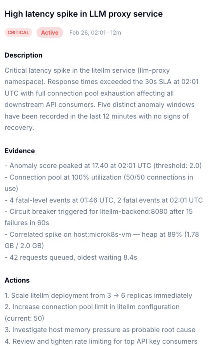 Dstl8 incident detail — description, evidence, actions