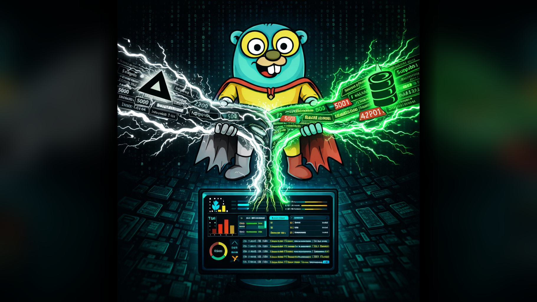 Image showing Gonzo combining and analyzing logs from Vercel and Supabase