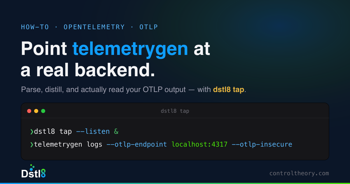 Telemetrygen with Dstl8 tap
