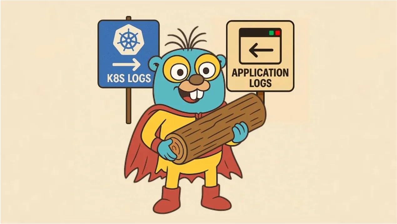 Picture showing Gonzo character receiving two types of logs to analalyze